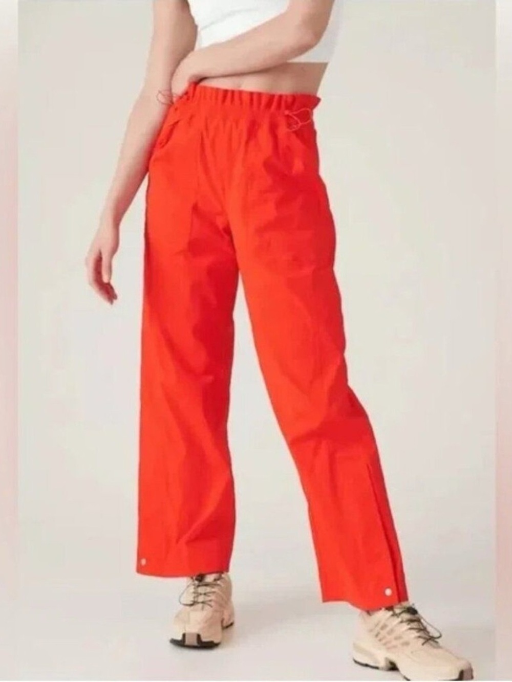 Athleta Orange Trekkie Parachute Pants 14